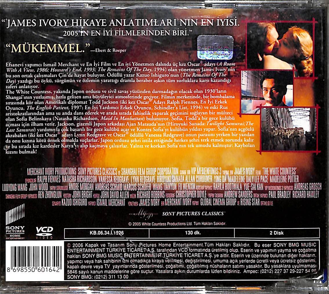 Kontes – The White Countess (2005) Orijinal VCD Film VCD28979 - 2
