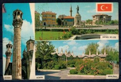 Konya Aziziye Heykeli Kartpostalı KRT4049 - Gökçekoleksiyon