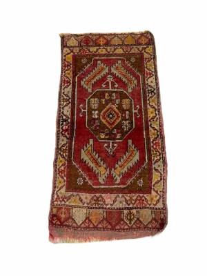 Konya Eski El Dokuma Antika Halı YastıkAOB3795 (N) - 1