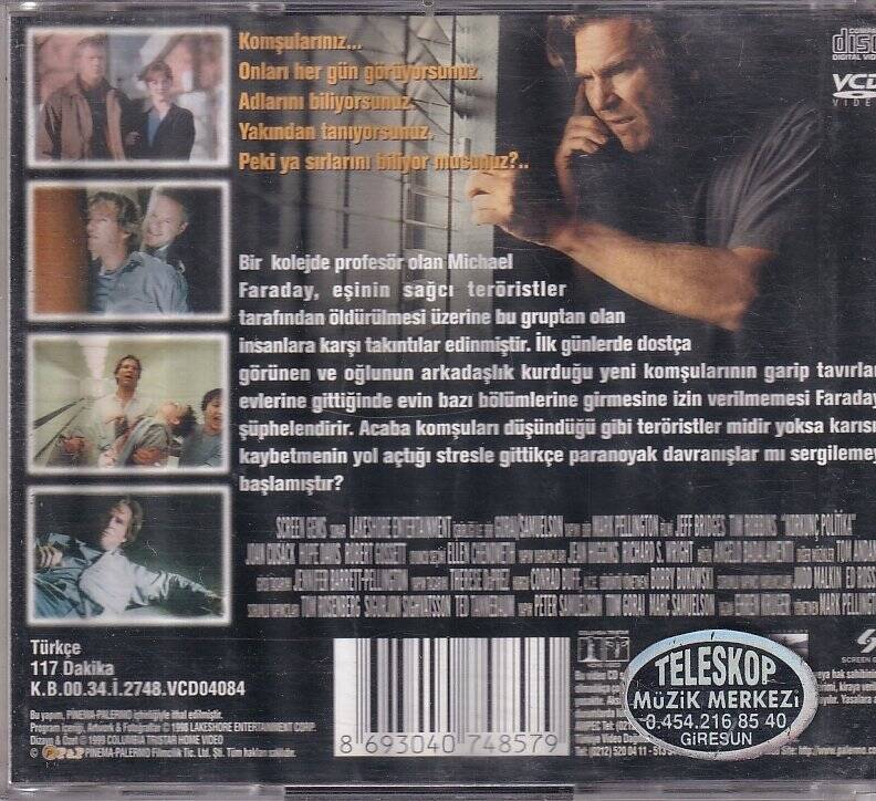 Korkunç Politika VCD Film VCD9565 - 2