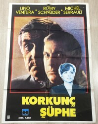 Korkunç Şüphe - Garde à vue (1981) Orijinal Sinema Afişi - Ultra Dev Boy (70x100) - Lino Ventura & Romy Schneider AFIS34 - Gökçekoleksiyon