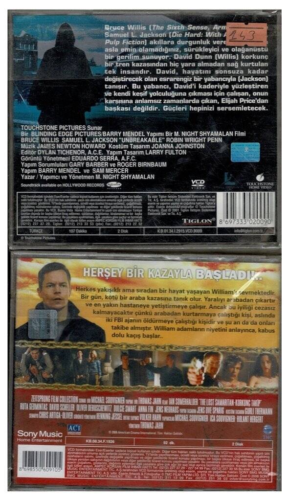 Korkunç Takip Ölümsüz - 2 Adet VCD Film VCD1121 - 2