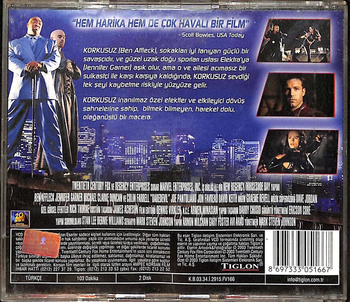 Korkusuz – Daredevil (2003) Orijinal VCD Film VCD28870 - 2
