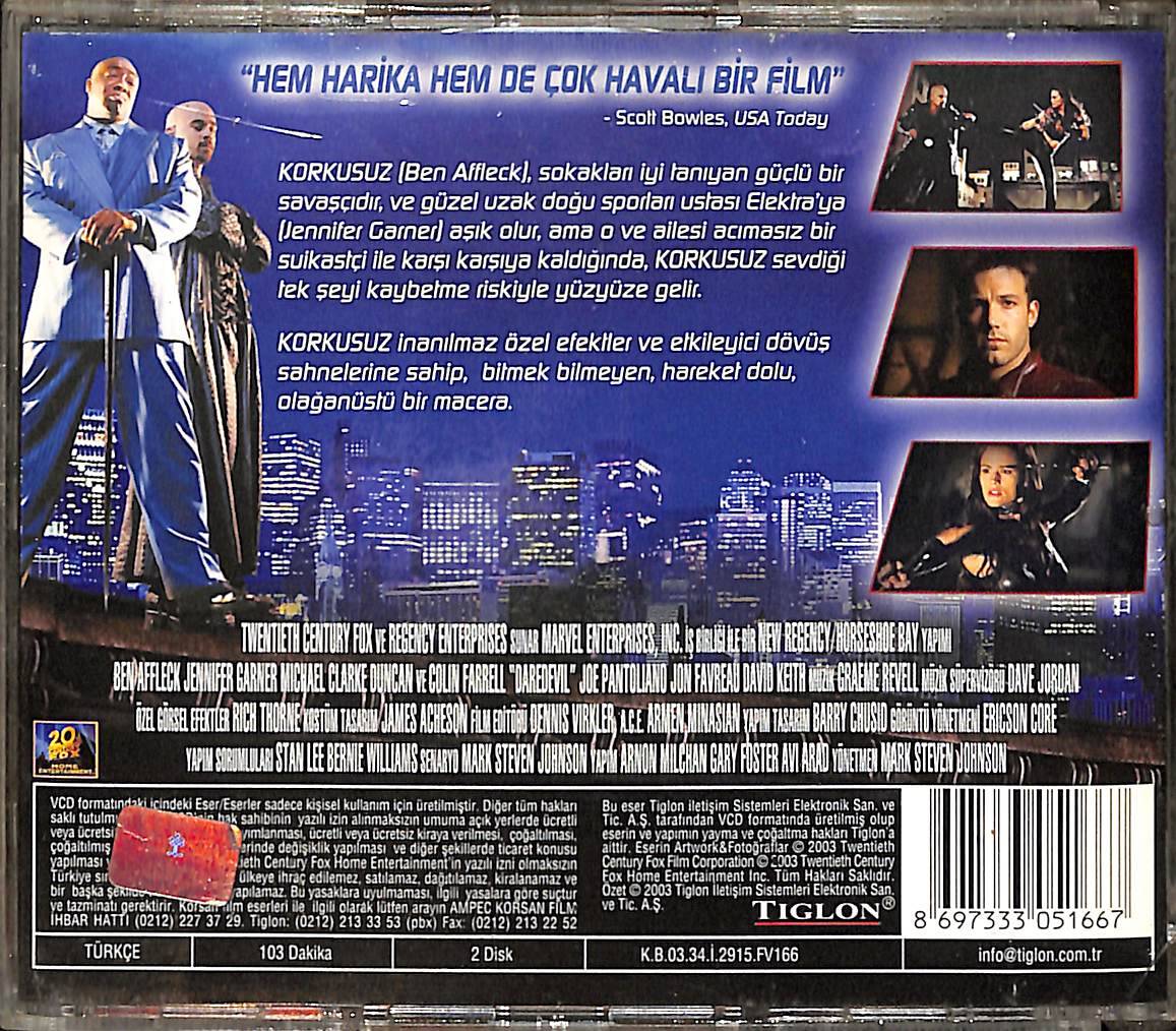 Korkusuz – Daredevil (2003) Orijinal VCD Film VCD28936 - 2