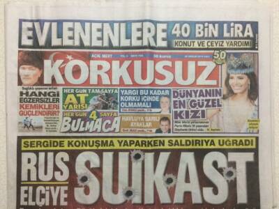 Korkusuz Gazete 20 Aralık 2016 - Rus Elçiye Suikast GZ29799 - 1