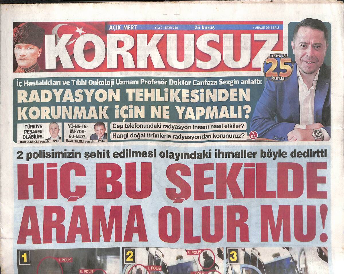 Korkusuz Gazetesi 1 Aralık 2015 - Putin'in Rus İnadı Tuttu - Evde Maç İzlerken 2 Araba Birden Çarptı GZ135399_Kopya(1) - 1