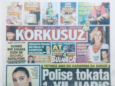 Korkusuz Gazetesi 1 Haziran 2016 - Dedikodu Pınar Altuğu Çileden Çıkardı GZ43175 - 2