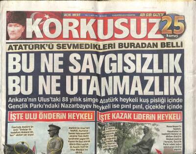 Korkusuz Gazetesi 10 Ağustos 2015 - Bu Ne Saygısızlık Bu Ne Utanmazlık GZ107571 - 1