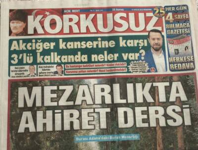 Korkusuz Gazetesi 10 Aralık 2015 -Time Dergisi Merkeli Yılın İnsanı Seçti GZ45088 - 1