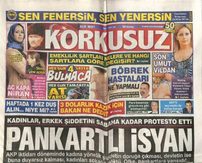 Korkusuz Gazetesi 10 Mart 2016 - Fransada Çalışma Yasası Protesto Edildi , Hayat Durdu GZ100644 - 2