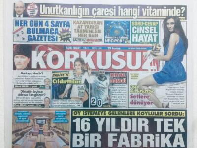 Korkusuz Gazetesi 10 Şubat 2019 - Köylüler Akplilere Sordu16 Yıldır Bir Fabrika Açtınızmı? GZ43180 - 1