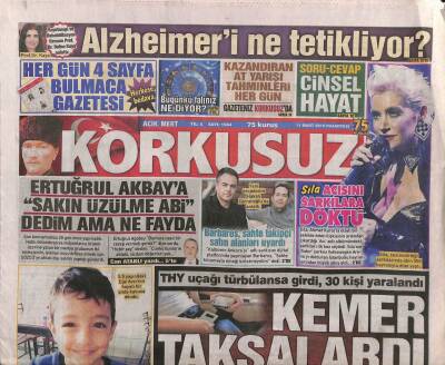 Korkusuz Gazetesi 11 Mart 2019 - Etiyopyada Uçak Düştü 157 Ölü GZ84643 - 1