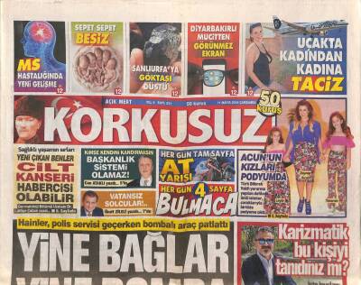Korkusuz Gazetesi 11 Mayıs 2016 - Trump Bir Kez Daha Sözünden Döndü - Genç İşadamı Çetin Erdoğan Metruk Binada Ölü Bulundu GZ84666 - 1