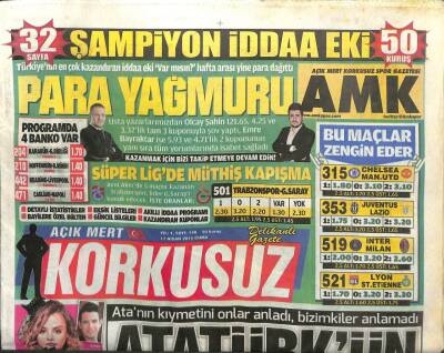 Korkusuz Gazetesi 17 Nisan 2015 - Atatürkün Koreli Askeri GZ107279 - 1