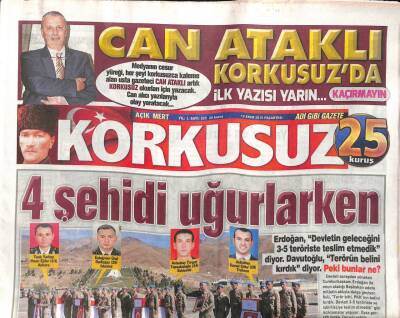 Korkusuz Gazetesi 19 Ekim 2015 - Ahmet Davutoğlu , Merkele İstanbulu Tanıttı GZ100437 - 2