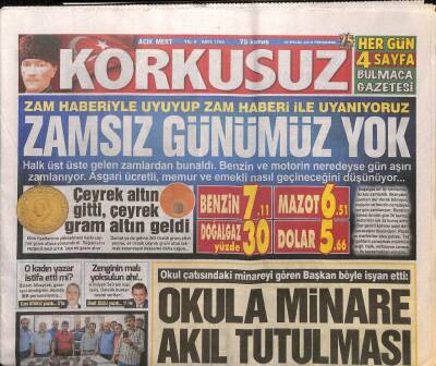 Korkusuz Gazetesi 19 Eylül 2019 - Simge Sağın Hem Söyledi Hem Dans Etti GZ100271 - 1