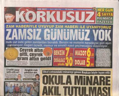 Korkusuz Gazetesi 19 Eylül 2019 - Simge Sağın Hem Söyledi Hem Dans Etti GZ84654 - 1