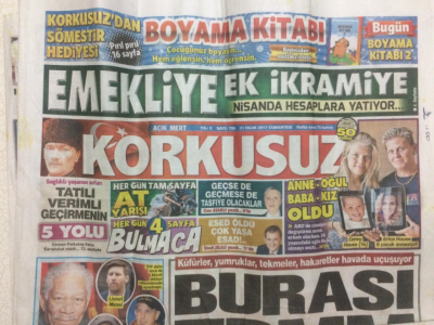 Korkusuz Gazetesi 21 Ocak 2017 - Küfürler, Yumruklar Havada Uçuşuyor Burası TBMM GZ29090 - 1