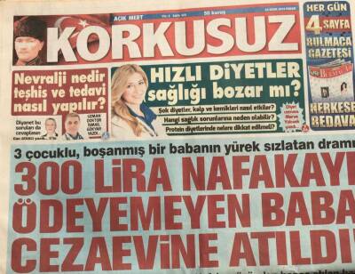 Korkusuz Gazetesi 24 Ocak 2016-Muazzez Ersoy Dolandıralacaktı GZ45267 - 1