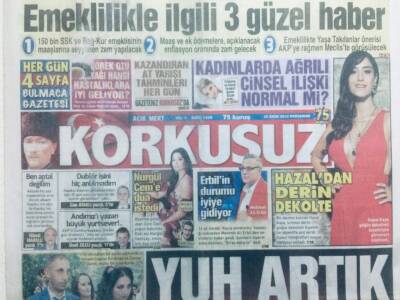Korkusuz Gazetesi 25 Ekim 2018 - Emeklilikle İlgili Üç Güzel Haber GZ43177 - 2