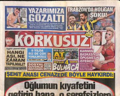 Korkusuz Gazetesi 25 Nisan 2016 - Serdar Ortaçın Dansöz Şarkısında Asena Sürpriz Yaparak Sahneye Çıktı GZ84670 - 1