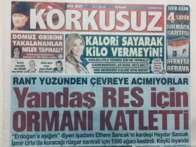 Korkusuz Gazetesi 25 Ocak 2016 - Bravo Demet Akalına GZ47688 - 1