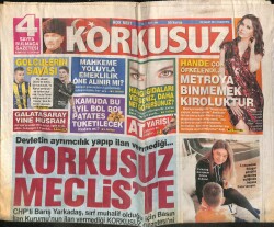 Korkusuz Gazetesi 29 Şubat 2016 - Kenan Işıkın Ailesini Üzen Tweet GZ100446 - 2