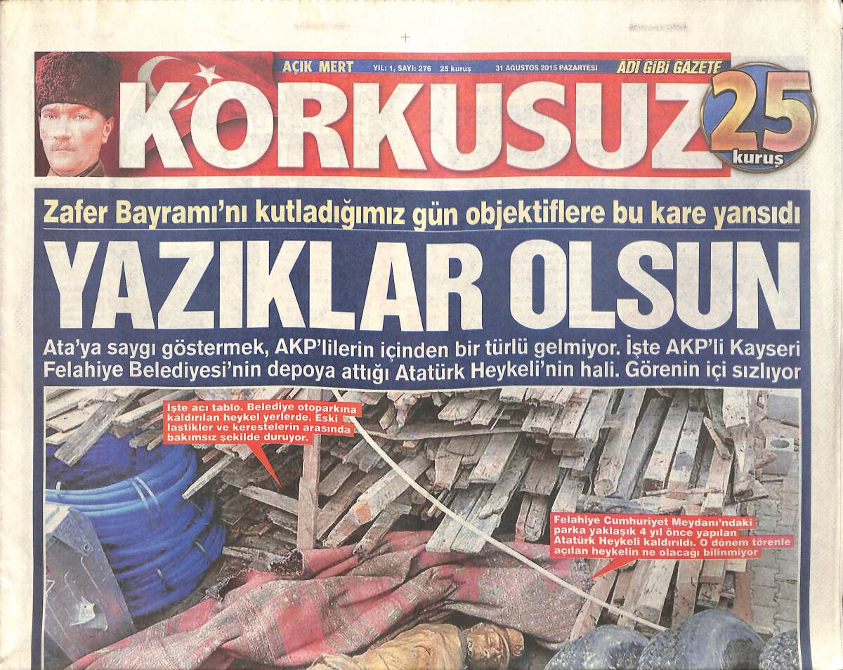 Korkusuz Gazetesi 31 Ağustos 2015 - Sezen Aksu Bodrum'u Salladı: Gül Memeler Çağladı GZ155210 - 1