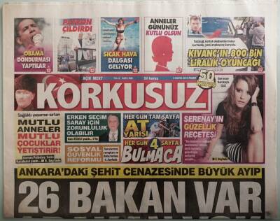 Korkusuz Gazetesi 8 Mayıs 2016 Karadenizde Halk Pkklı Avına Çıktı -GZ37946 - 1