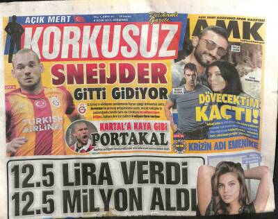 Korkusuz Gazetesi 8 Ocak 2015 - Hadise Yarışmada Kaybetti, Albümde Kazandı GZ100730 - 1