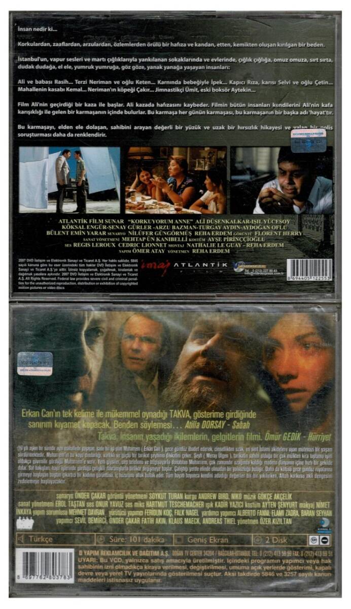 Korkuyorum Anne Takva - 2 Adet VCD Film VCD1219 - 2