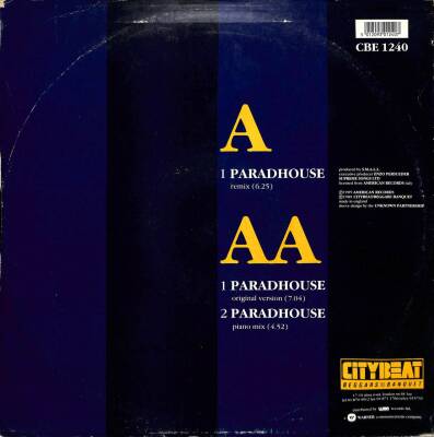 Koxo Club Band – Paradhouse 1989 UK LP (109) PLK17569 - 2