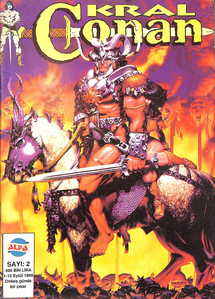 Kral CONAN Çizgi Roman Sayı:2 (1-15 Eylül 1999) NDR98405 - 1