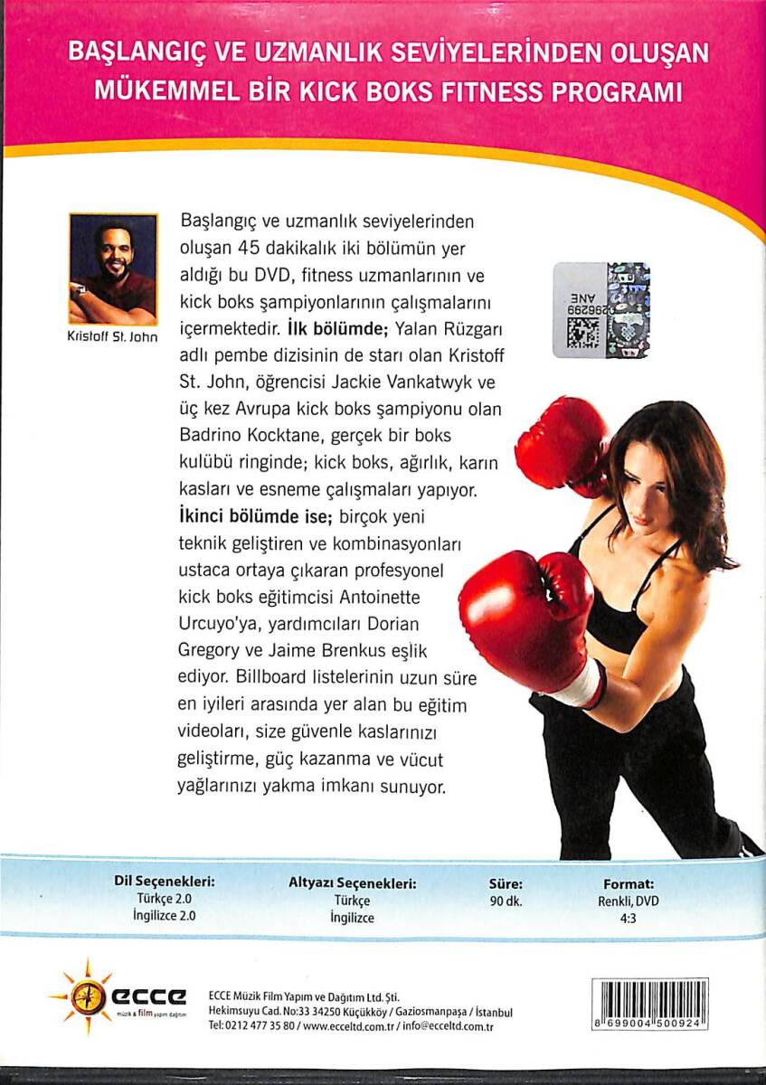 Kristoff St. John's Kick Butt Fitness Program DVD (İkinci El) DVD2449 - 2