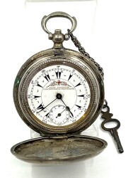 Agop Davidan Gümüş Kasa Anahtar Kurmalı Cep Saati GRS96 - Gökçekoleksiyon