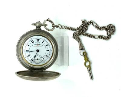 K.Serkısoff Anahtar Kurmalı Gümüş Cep Saati (#3.46) SAA300 - 1