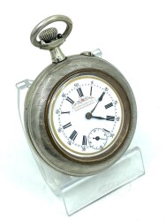 K. Serkisoff 1900’ler İsviçre Gümüş El Kurmalı Cep Saati – 50 mm | SAA178 #8.04 - 2