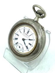 K. Serkisoff 1900’ler İsviçre Gümüş El Kurmalı Cep Saati – 50 mm | SAA178 #8.04 - 3