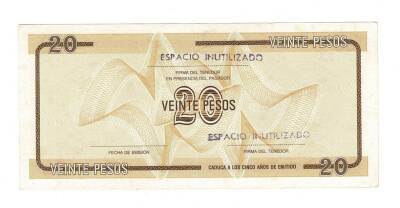 Küba 20 Pesos ÇÇT YKP7650 - 2