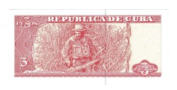 Küba 3 Pesos (2005) Çil 