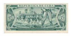 Küba 5 Pesos 1970 SPECIMEN ÇİL YKP7765 - 2