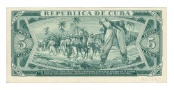 Küba 5 Pesos 1970 SPECIMEN ÇİL YKP8562 - 2
