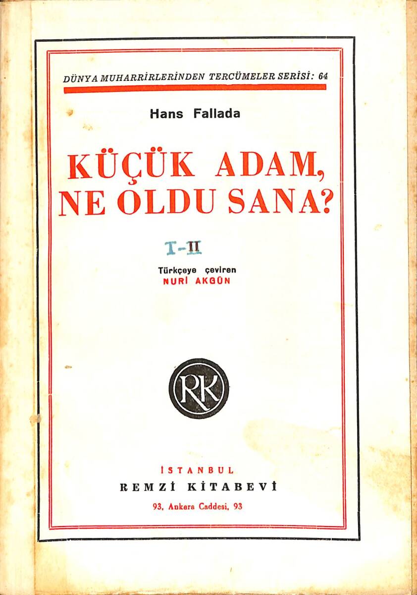 Küçük Adam , Ne Oldu Sana ? I-II NDR91079 - 1