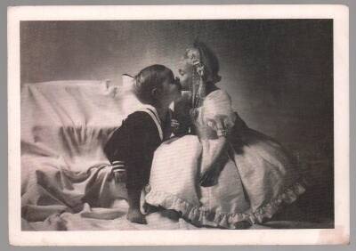 Küçük Çocuklar Orta Boy Kartpostal KRT5115 - 1