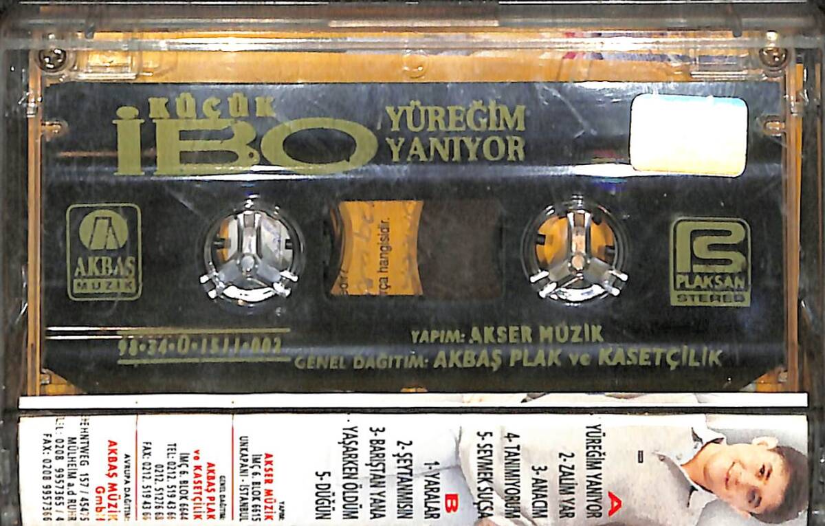Küçük İbo - Yüreğim Yanıyor Kaset (İkinci El) KST27939 - 2