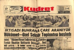 Kudret Gazetesi 17 Temmuz 1962 - İktisadi Buhrana Çare Aranıyor GZ66032 - 1