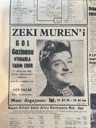 Kudret Gazetesi 26 Mayıs 1974 - Ankara Emniyet Müdürü İçin Soruşturma Açılıyor - Zeki Müren Afiş GZ148919 - 2