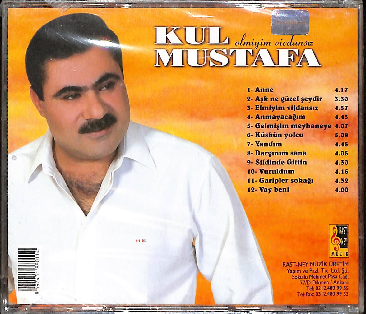 Kul Mustafa - Elmiyim Vicdansız CD (Sıfır) CD5666 - 2