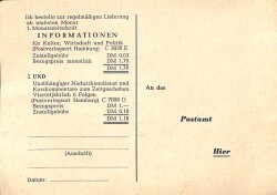 Kültür Tarihi - Almanca Aylık Dergi Sipariş Kartı EFM(N)9832 - 1