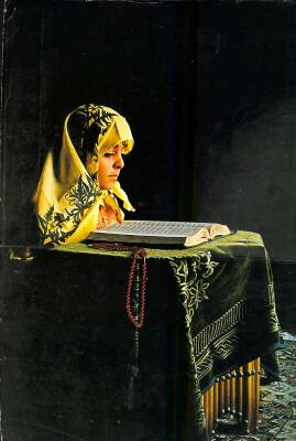Kuran Kerim Okuyan Çocuk Temalı Kartpostal KRT5614 - 1
